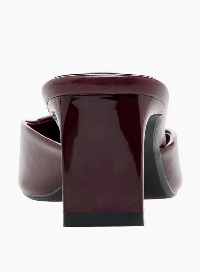 Celeste BURGUNDY Women Block Heel Shoes for Women | Best Price UAE