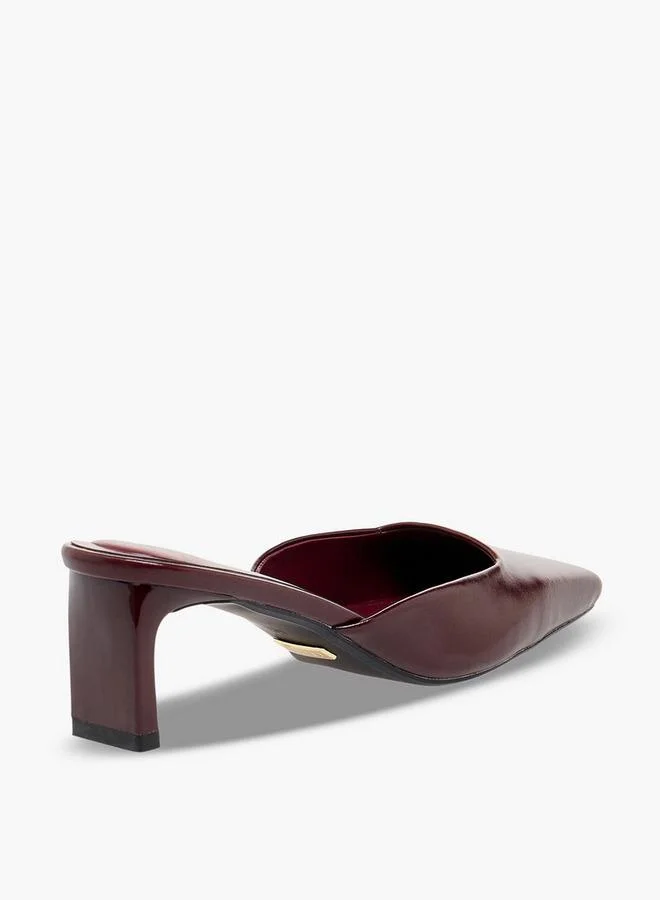 Celeste BURGUNDY Women Block Heel Shoes for Women | Best Price UAE