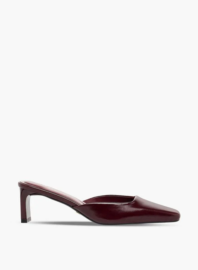 Celeste BURGUNDY Women Block Heel Shoes for Women | Best Price UAE