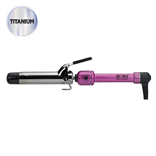 Hot Tools أداة تسخين احترافية من هوت تولز، مكواة تجعيد من التيتانيوم تسخن بسرعة، 1 1/4 بوصة - Image 2