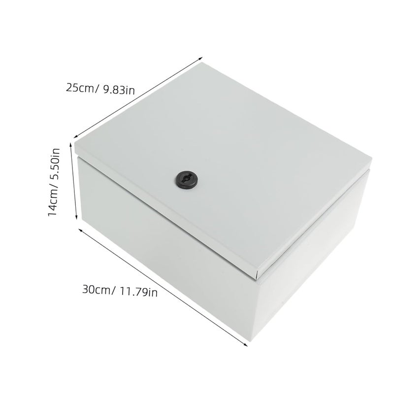 صندوق تقاطع كهربائي خارجي حديدي قابل للقفل مثبت على الحائط مقاوم للأشعة فوق البنفسجية - Image 3