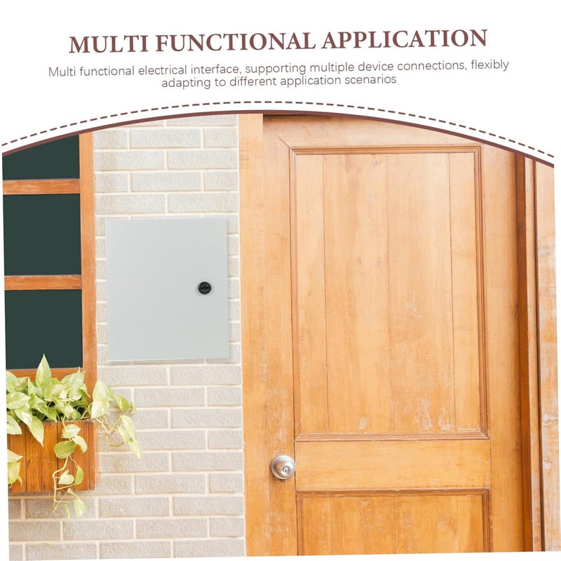 صندوق تقاطع كهربائي خارجي حديدي قابل للقفل مثبت على الحائط مقاوم للأشعة فوق البنفسجية - Image 4