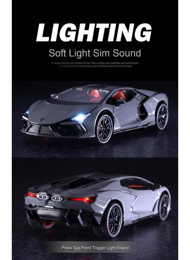 NIBEMINENT 1/32 Scale Lamborghini Aventador Diecast Model Car - Image 5