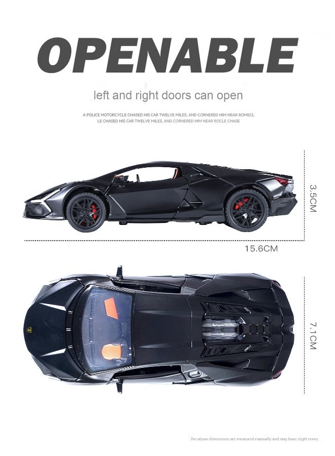 NIBEMINENT 1/32 Scale Lamborghini Aventador Diecast Model Car - Image 3