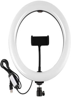 Generic MJ33 RGB Ring Light Included Stand And Phone Holder With Coloring Vibrant Lighting Is Highly Practical For Stunning Shoots - Black 
