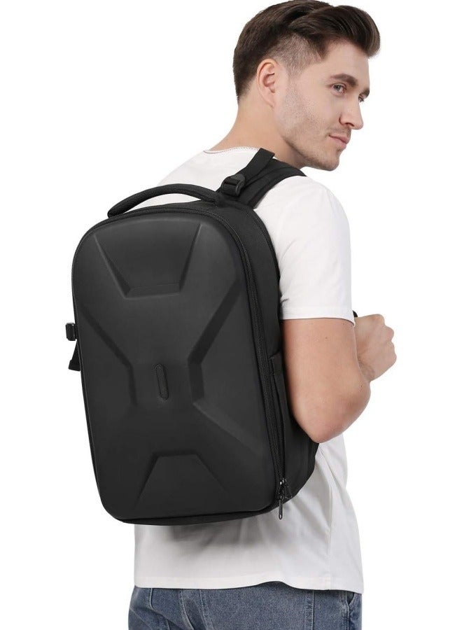 M MIAOYAN Camera Backpack, DSLR/SLR/Mirrorless Photography Camera Bag 15-16 Inch Waterproof Hardshell Camera Bag with Tripod Strap Stand and Laptop Compartment Compatible with Canon  - Image 2