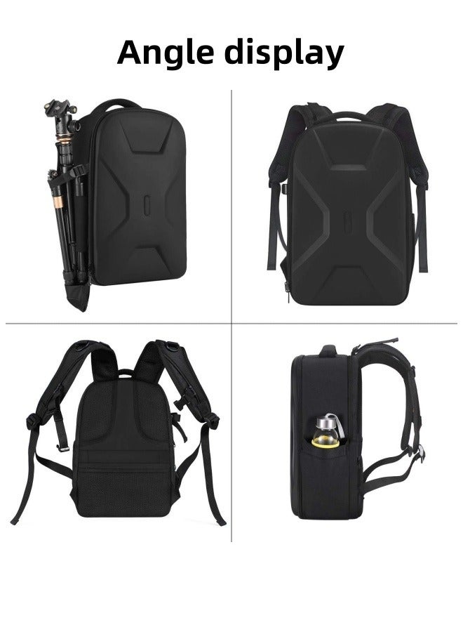 M MIAOYAN Camera Backpack, DSLR/SLR/Mirrorless Photography Camera Bag 15-16 Inch Waterproof Hardshell Camera Bag with Tripod Strap Stand and Laptop Compartment Compatible with Canon  - Image 5