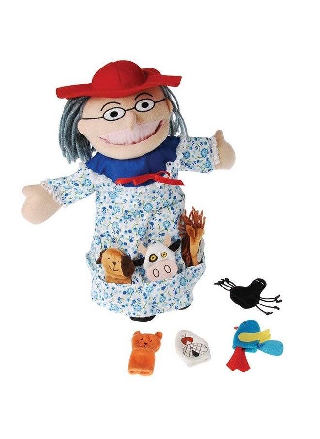 Constructive Playthings There Was An Old Lady Who Swallowed A Fly Finger Puppet And Props Set Visual Learning Toy Sensory Play Interactive Storytelling Use With Puppet Theater 3 Years & Older  - Image 2