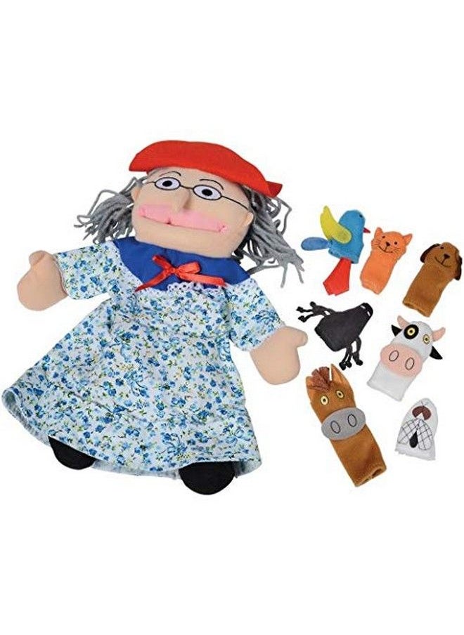 Constructive Playthings There Was An Old Lady Who Swallowed A Fly Finger Puppet And Props Set Visual Learning Toy Sensory Play Interactive Storytelling Use With Puppet Theater 3 Years & Older  - Image 3