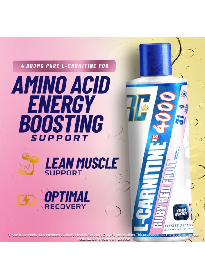 روني كولمان إل-كارنيتين 4000 إكس إس 473 مل بنكهة الفواكه الحمراء. - Image 2