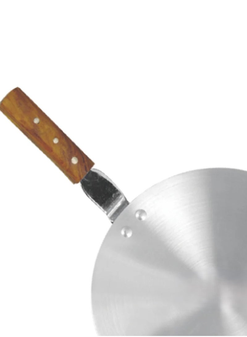 Shine Acircular aluminum tawa pan for making pies bread and pancakes 30CM - Image 5