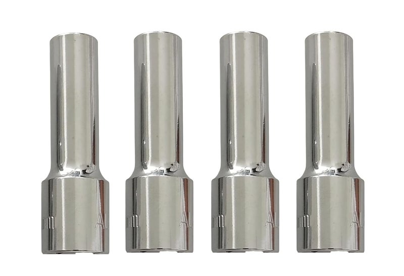 4 NEX 8mm + 10mm + 12mm + 13mm, 1/2" Drive Hex Long Chrome Vanadium Steel, Anti Rust, Heavy Duty Socket - Image 1