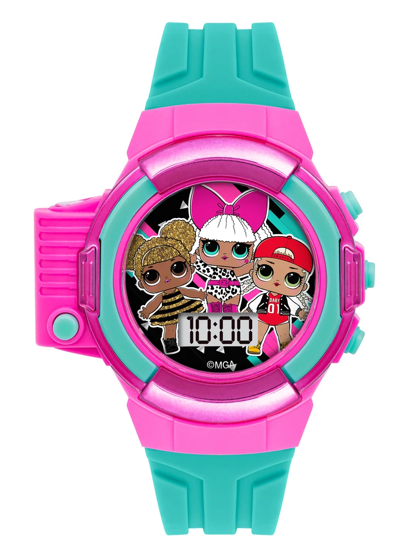 LoL LOL Surprise Pink & Blue Flashlight Girls Watch - LOL4489