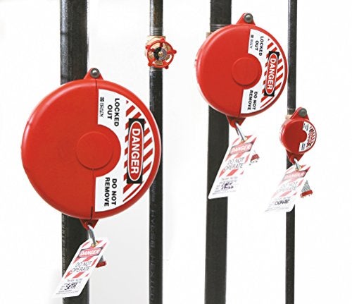 Brady 65560 Hinged Gate Valve Lockout, Red, for 1" - 2-1/2" Valve Handle Diameters - Image 4