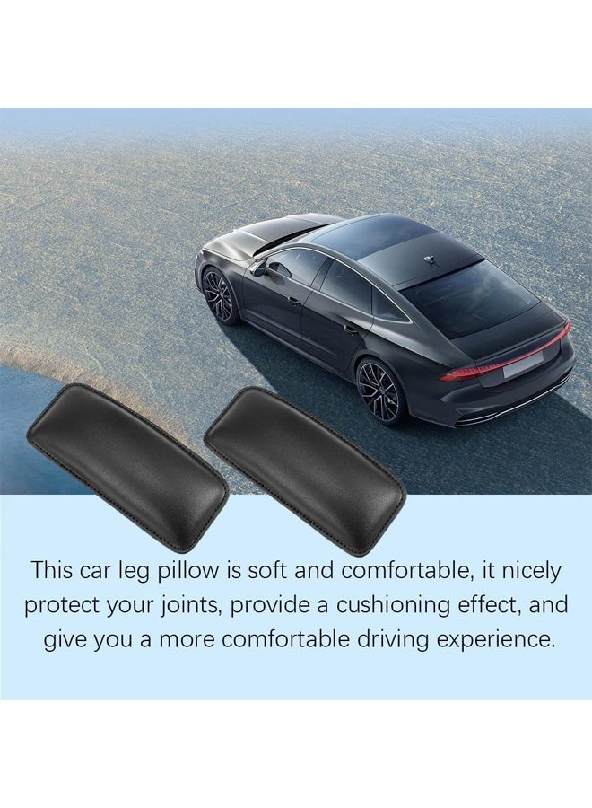 DUNISO 2Pcs Car Center Console Knee Leg Elbow Cushion Pad， Car Interior PU Leather Knee Pad，Car Door Armrest Elbow Pad,Soft and Comfortable,Suitable for Automotive Interiors，18*8*3cm，Black - Image 5