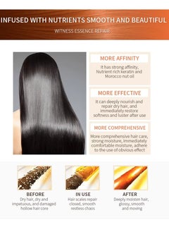PURE 500ml Keratin Collagen Hair Mask Nourishes Hair Repair Damaged Hair Keratin Hair Mask, Moisturizing Hydrating Nourishing Collagen Hair Mask Collagen Hair Cream  - Image 4