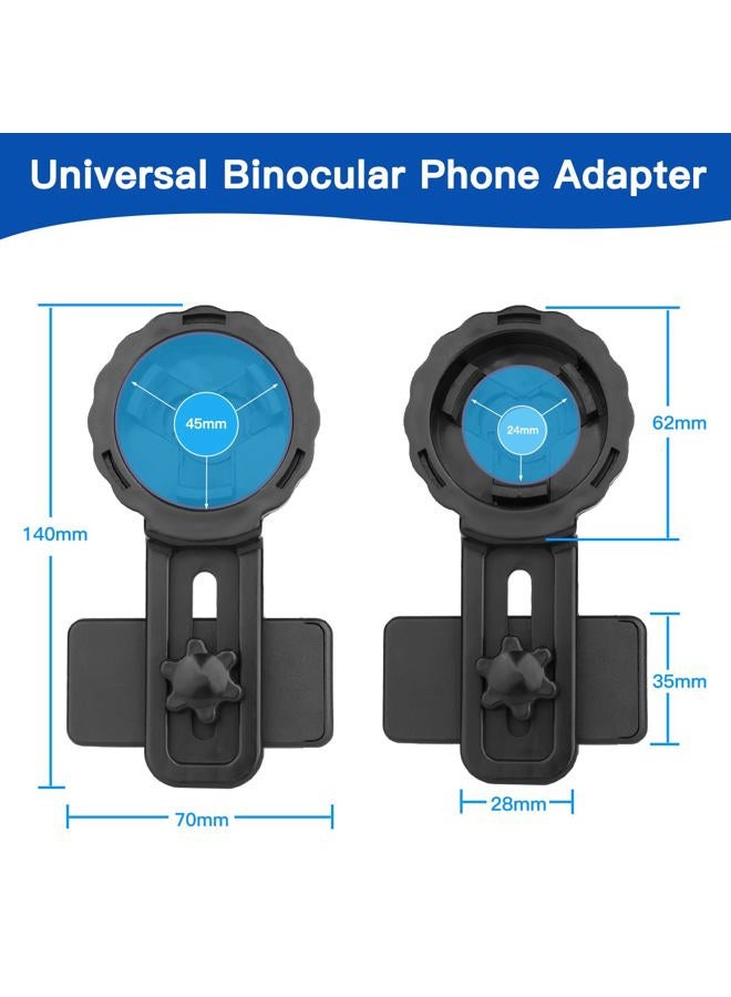 Jreiiolk Universal Binocular Phone Adapter with 360° Rotation & Clip Lock - Fits 16-50mm Eyepieces for Telescope/Microscope/Spotting Scope/Birdwatching, Universal Smartphone Clamp High-Strength Stable Mount - Image 3