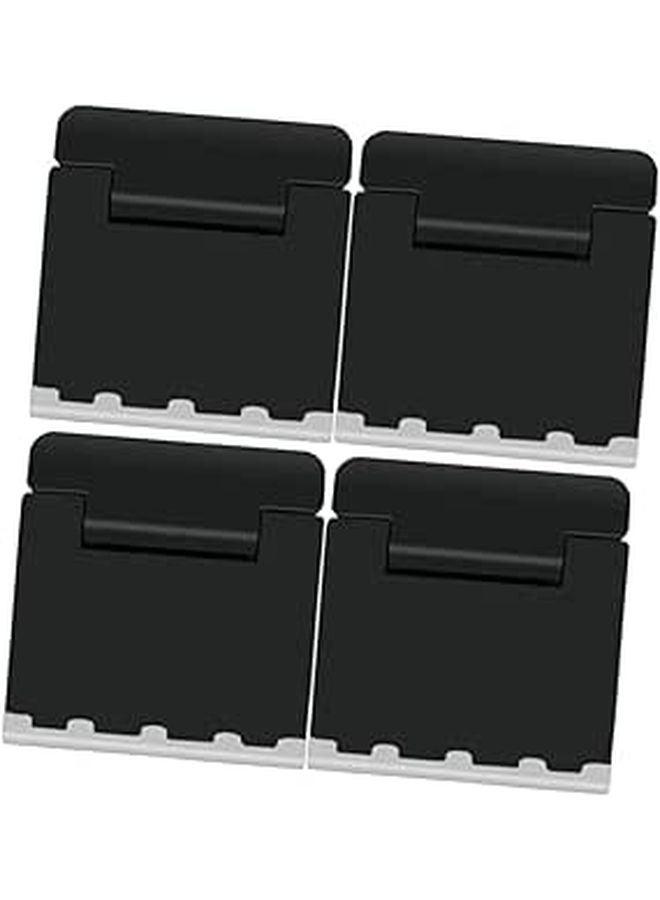 Foldable Portable Laptop Stand 4 Pack Black Ergonomic Cooling Riser For Desk - Image 1