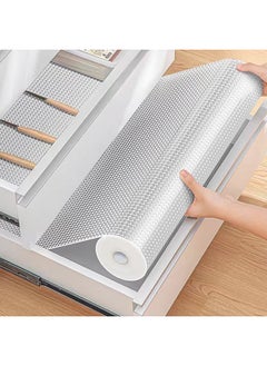 Simple Thickened Transparent Drawer Pad Paper Heat Insulation And Moisture-proof Pad Table Pad Wardrobe Cabinet Pad Shoe Cabinet Pad Kitchen Refrigerator Pad-Color:[eva Food Grade] Transparent Polka Dot Pattern-thickened-Specifications:60*100cm