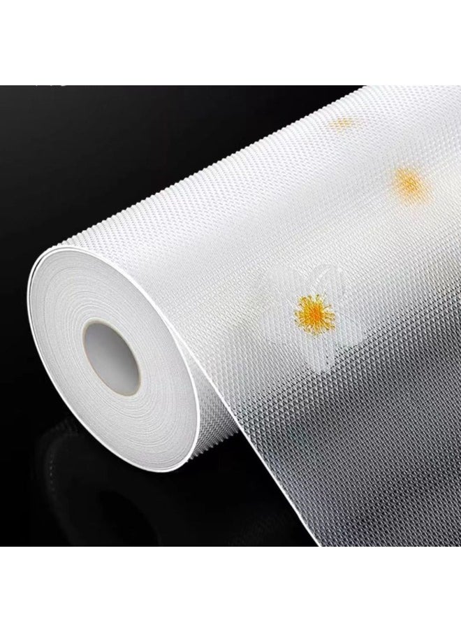 Generic - Simple Thickened Transparent Drawer Pad Paper Heat Insulation And Moisture-proof Pad Table Pad Wardrobe Cabinet Pad Shoe Cabinet Pad Kitchen Refrigerator Pad-Color:[eva Food Grade] Transparent Polka Dot Pattern-thickened-Specifications:60*100cm - Image 1