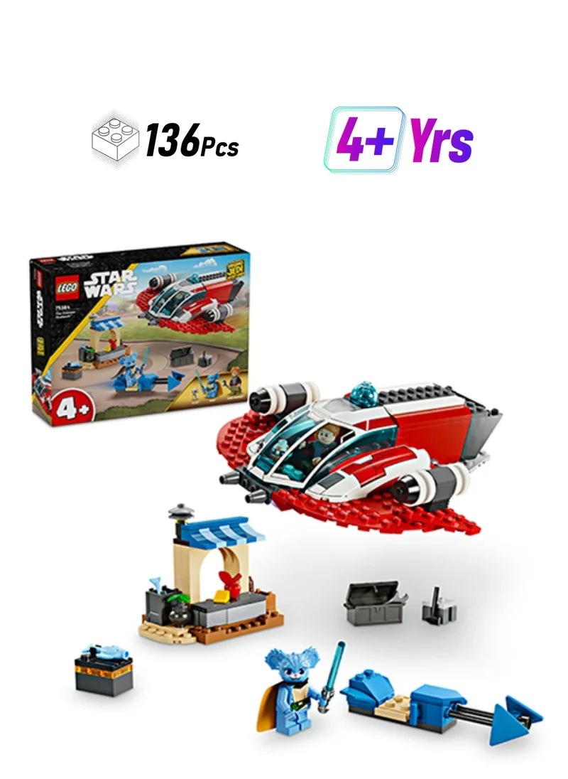 ليغو 75384 Star Wars: Young Jedi Adventures The Crimson Firehawk, Kids’ Starter Set, Buildable Toy Starship, Speeder Bike Vehicle, 3 Characters, Gift Idea For Boys And Girls Aged 4 And Over (136 Pieces)