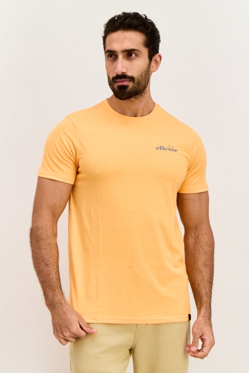 Ellesse Men Sportswear Fit Short Sleeves Training T-Shirt, Orange - Image 1