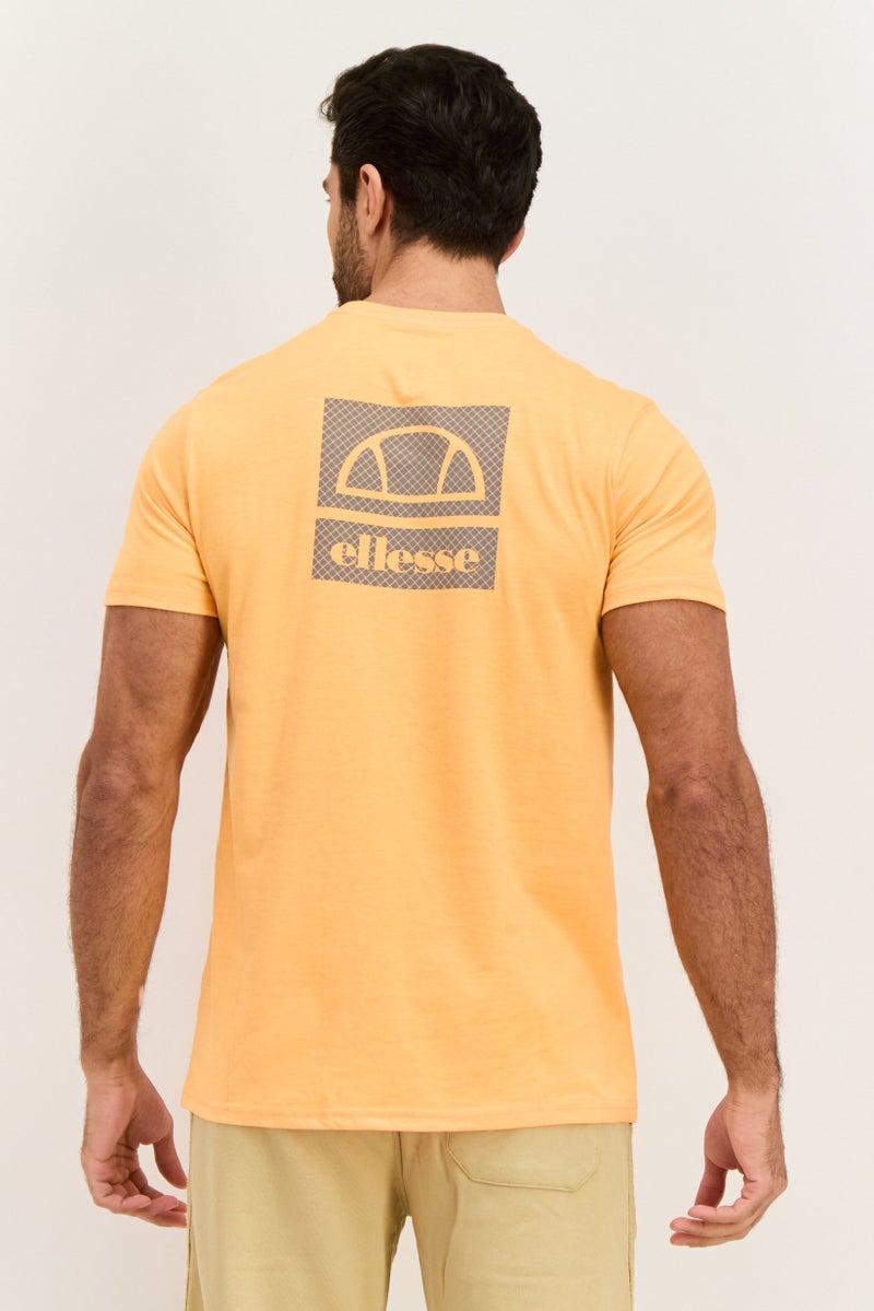 Ellesse Men Sportswear Fit Short Sleeves Training T-Shirt, Orange - Image 3