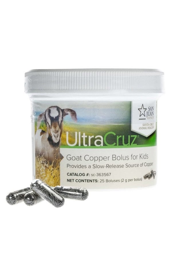 UltraCruz sc-363567 Goat Copper Bolus Supplement for Kids, 25 Count x 2 Grams  - Image 2