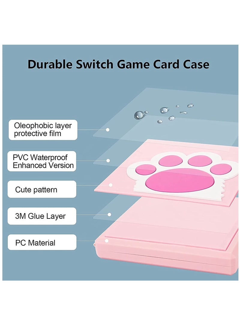 Game Card Case for Nintendo Switch, Portable u0026 Thin Hard Shell Box, Protective Shockproof Cartridge Holder Carrying Storage Box with 12 Slots Switch NS NX - Image 5
