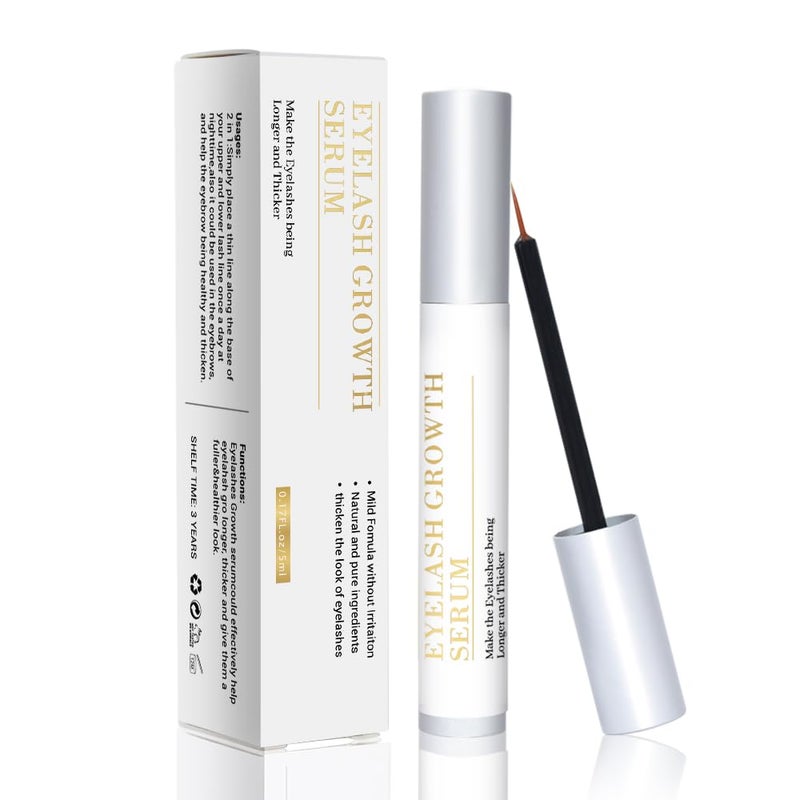 Nielies AMAZING LashForce Eyelash Growth Serum 5 ml Eye Lash Serum For Eyelash Growth And Eyebrow Growth Serum  Eyelash Serum To Grow Lashes Thicker Natural Longer Eyelashes Lash Serum White 