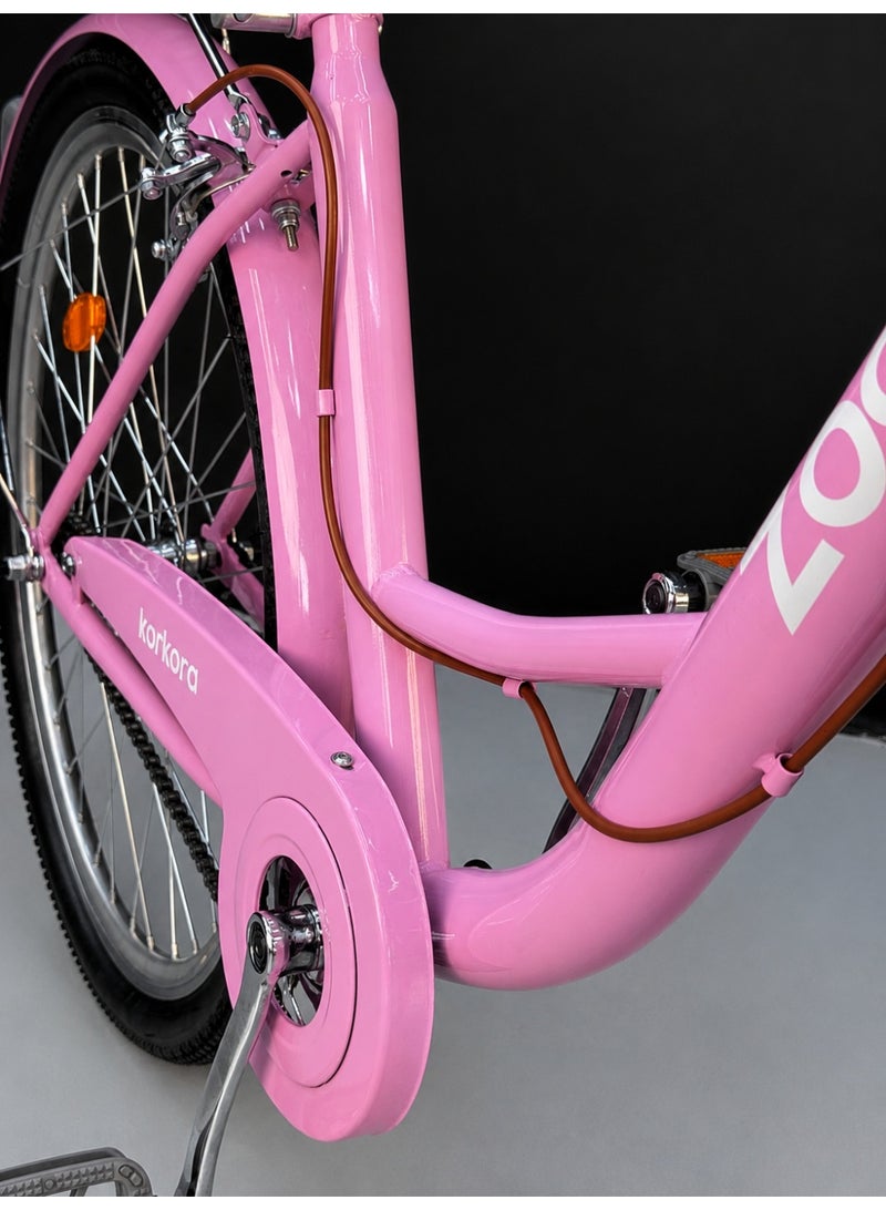 ZOOM 26” Step-Through – Comfortable Low-Step Frame with Front Basket & Padded Rear Seat – Suitable for Heights 150–180 cm - Image 5
