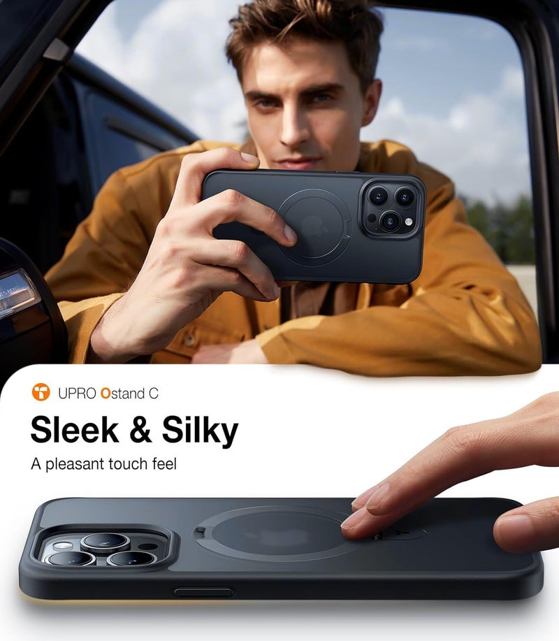 DIZORO Magnetic Silicone Case Compatible for iPhone 15 Pro 6.1-Inch, Compatible with MagSafe, Silky Soft Touch, Shock Absorbing Phone Cover with Camera Lens Full Protection - Titanium - Image 5