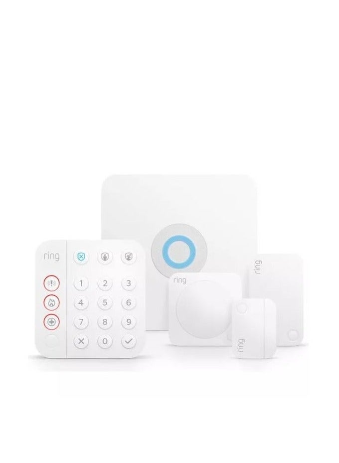 Ring Ring Alarm 2nd Gen 5-Piece Home Security Kit – Base Station, Keypad, Contact Sensor, Motion Detector & Range Extender – Ideal for Apartments & Condos  - Image 1