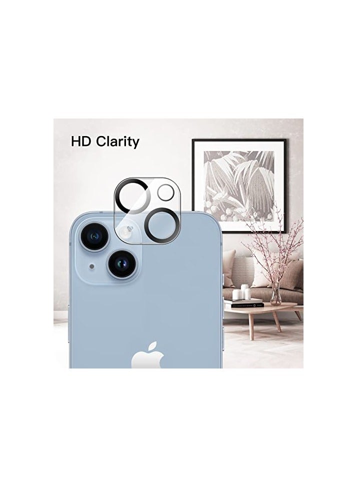 جي تيك واقي عدسة الكاميرا JETech لهاتف iPhone 14 6.1 بوصة وiPhone 14 Plus 6.7 بوصة، زجاج مقسى 9H، مضاد للخدش، صديق للحافظة، لا يؤثر على اللقطات الليلية، شفاف عالي الدقة، 3 عبوات - Image 2