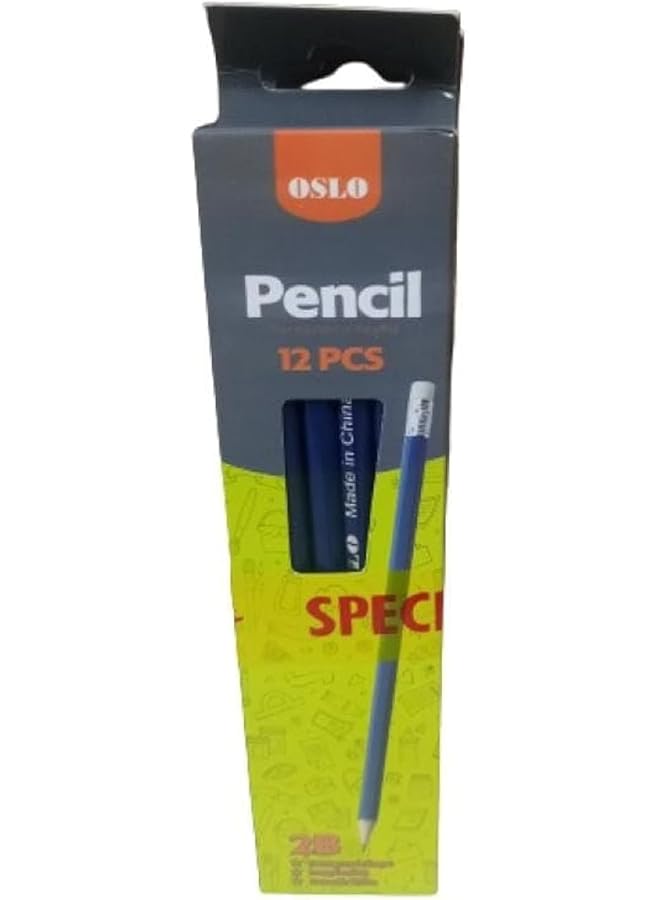 إيروريكس مجموعات أقلام رصاص، كل مجموعة تحتوي على 12 قطعة مع أطراف ممحاة، أوسلو