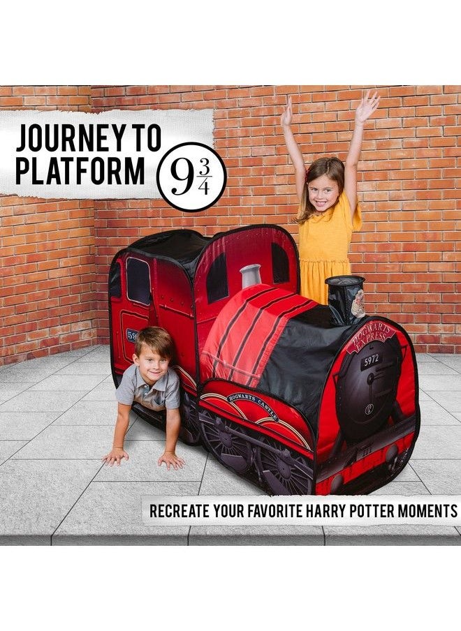 Sunny Days Entertainment - Harry Potter Hogwarts Express Pop Up Tent Easy To Setup Playhouse For Kids ; Red Train Toy With Two Entrances Sunny Days Entertainment - Image 1