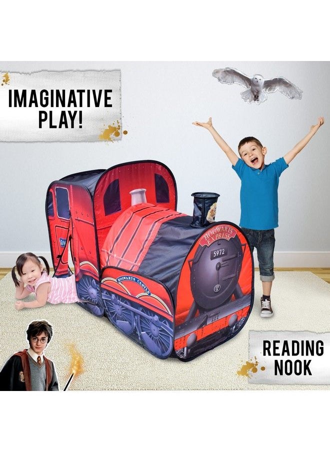 Sunny Days Entertainment - Harry Potter Hogwarts Express Pop Up Tent Easy To Setup Playhouse For Kids ; Red Train Toy With Two Entrances Sunny Days Entertainment - Image 1
