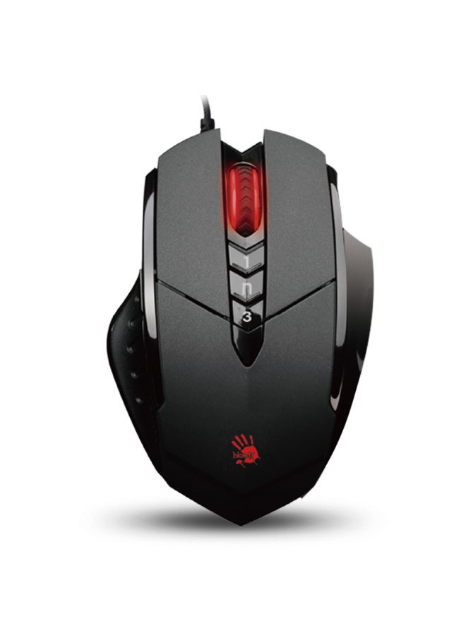 A4tech V7m Blood Hand Phantom Gaming Mouse Wired, Macro Programming Mechanical Laptop Desktop Computer Pubg Cf League Of Legends Mouse, Black - Image 2