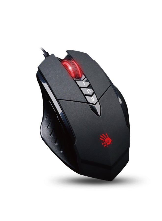 A4tech V7m Blood Hand Phantom Gaming Mouse Wired, Macro Programming Mechanical Laptop Desktop Computer Pubg Cf League Of Legends Mouse, Black - Image 3