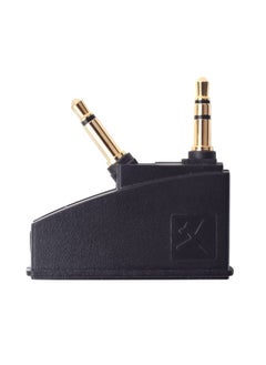 Saipomor QC45 Adapter Airplane Audio Stereo Jack Plugs for QuietComfort 2 QC3 QC15 QC25 QC35II QC35 SoundLink SoundLinkII AE2 AE2i AE2W and More Headset with 3.5mm Golden Plated Jack Plugs  - Image 1