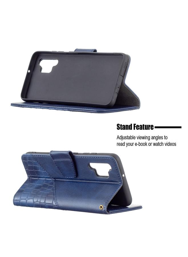 S-TOP Case For Samsung Galaxy A32 4G Matching Color Crocodile Texture Horizontal Flip PU Leather Case with Wallet & Holder & Card Slots - Image 5