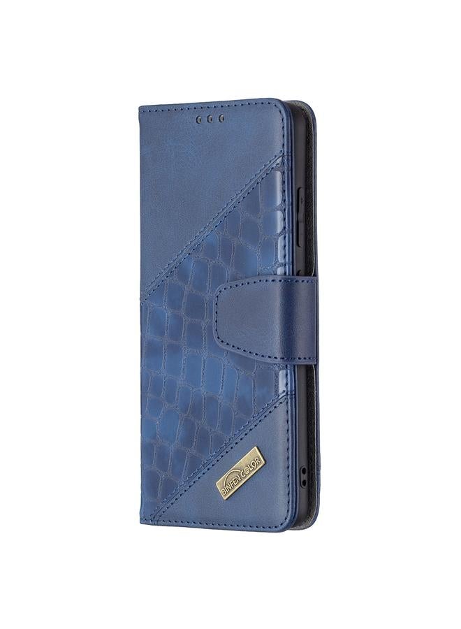 S-TOP Case For Samsung Galaxy A32 4G Matching Color Crocodile Texture Horizontal Flip PU Leather Case with Wallet & Holder & Card Slots - Image 2
