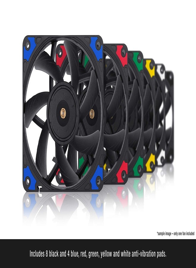Noctua NF-A12x15 PWM chromax.black.swap, Premium Quiet Slim Fan, 4-Pin (120x15mm, Black) - Image 4