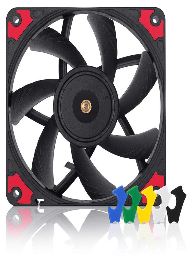 Noctua NF-A12x15 PWM chromax.black.swap, Premium Quiet Slim Fan, 4-Pin (120x15mm, Black) - Image 1