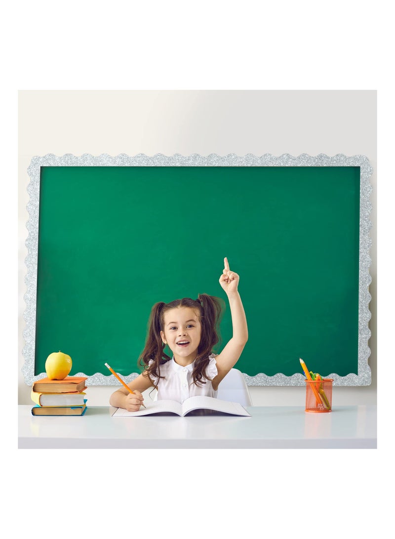 SOLARAE Bulletin Board Border Shine Scalloped Borders Bulletin Board Border Decorative Bulletin Board Trim Poster Borders Classroom Decoration Strips - Image 5