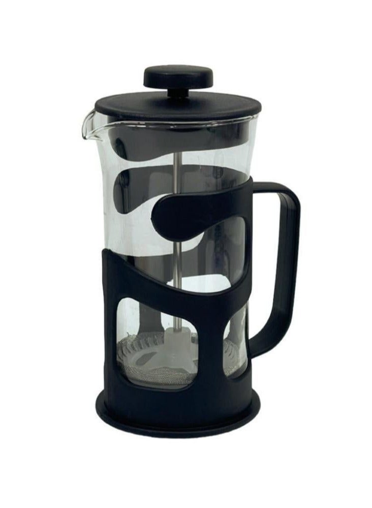 300ml Stainless Steel French Press Coffee Pot Cup Black  - Image 1