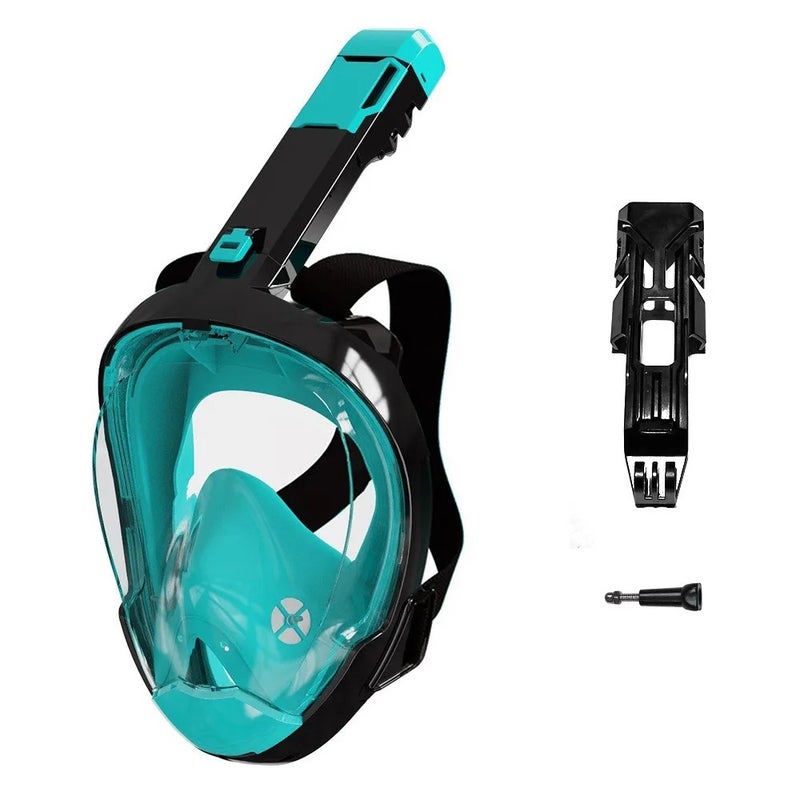 Bluejw Full Face Snorkel Mask Prescription Anti Fog With Gopro Mount Dry Silicone for Adults Youth High Quality Diving Set - Image 1