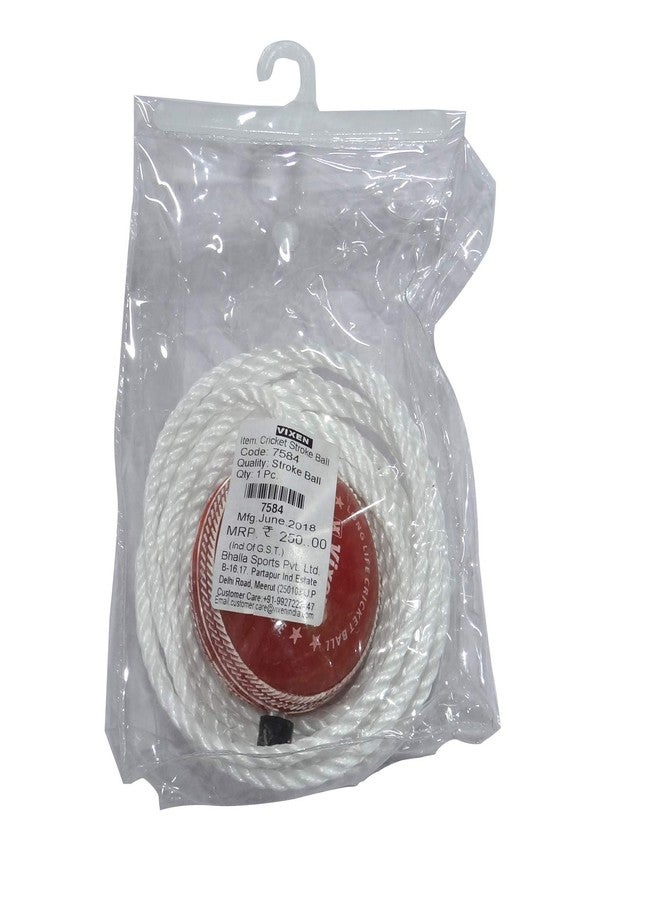 Vixen Stroke Synthetic Hanging Ball for Cricket Practice (Red) - Image 4