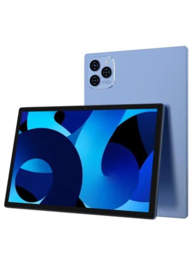 Telzeal P102 10.1-Inch Android 13 Tablet with 8GB RAM + 512GB Storage, FHD Screen, 10000mAh Battery, Dual SIM 4G LTE + 5G Wi-Fi, Slim Lightweight Design – Blue - Image 1