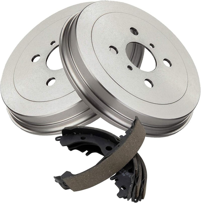 TRQ Rear Brake Drum & Shoe Kit LH Driver & RH Passenger Sides Compatible with Scion xA xB - Image 5
